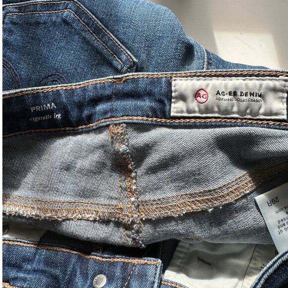 AG Adriano Goldschmied Prima Ankle Jeans Blue Cigarette Leg Sz 29 - Picture 8 of 13